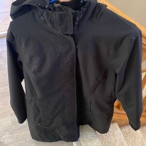 Eddie Bauer Black Large Parka Light weight Jacket, Weatheredge